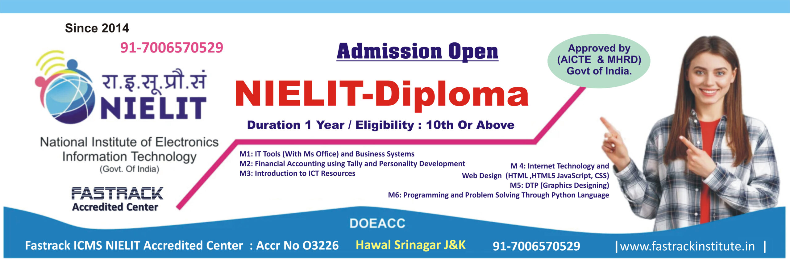 Fastrack ICMS Hawal NIELIT DIPLOMAl Banner 2026